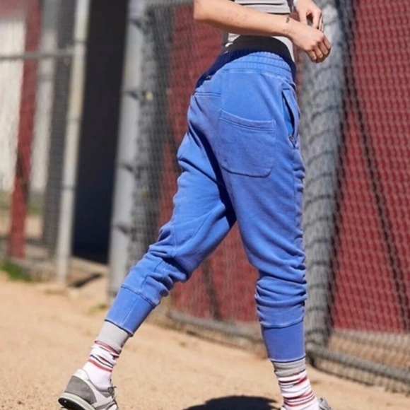 free people movement june bug joggers size x-small in blue - Picture 1 of 5